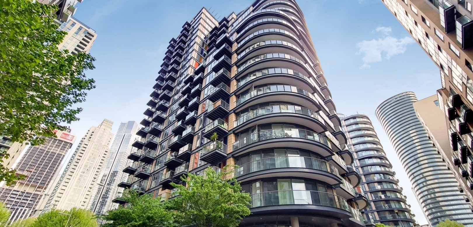 A new residential development in London Docklands